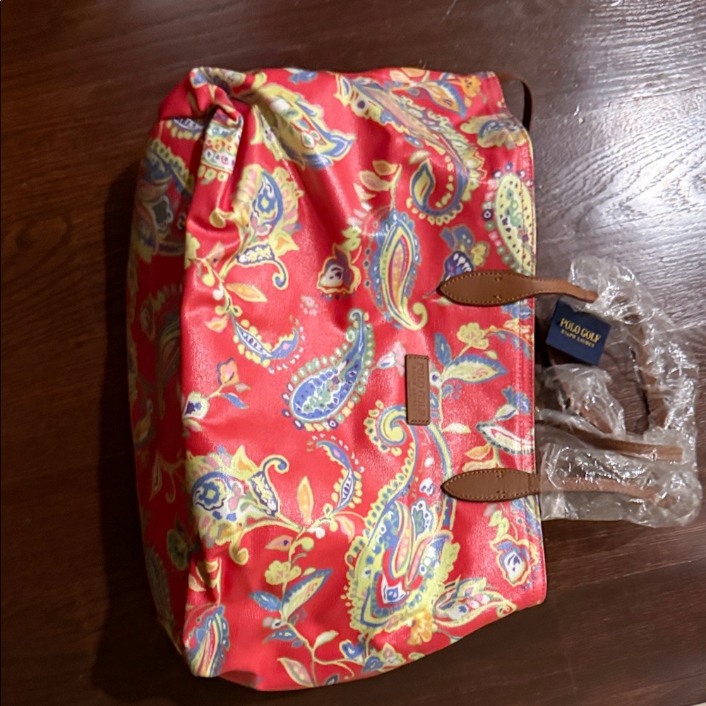 Vibrant Paisley Tote Bag polo golf Ralph Lauren